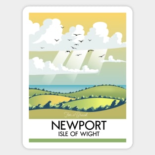 Newport Isle of wight travel poster Magnet